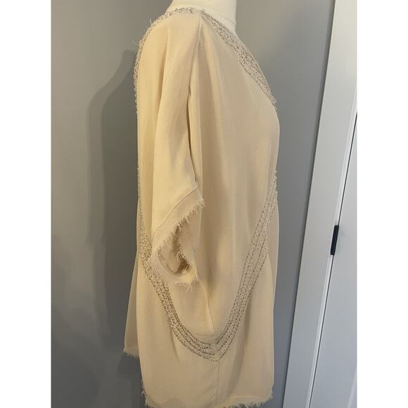 Accuracy Women’s Blouse Cream Beaded 1X - Picture 4 of 8